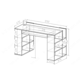 4 Стол 125 с полками K-2 стандарт