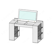 4 Стол 125 с полками и трюмо K-2 стандарт