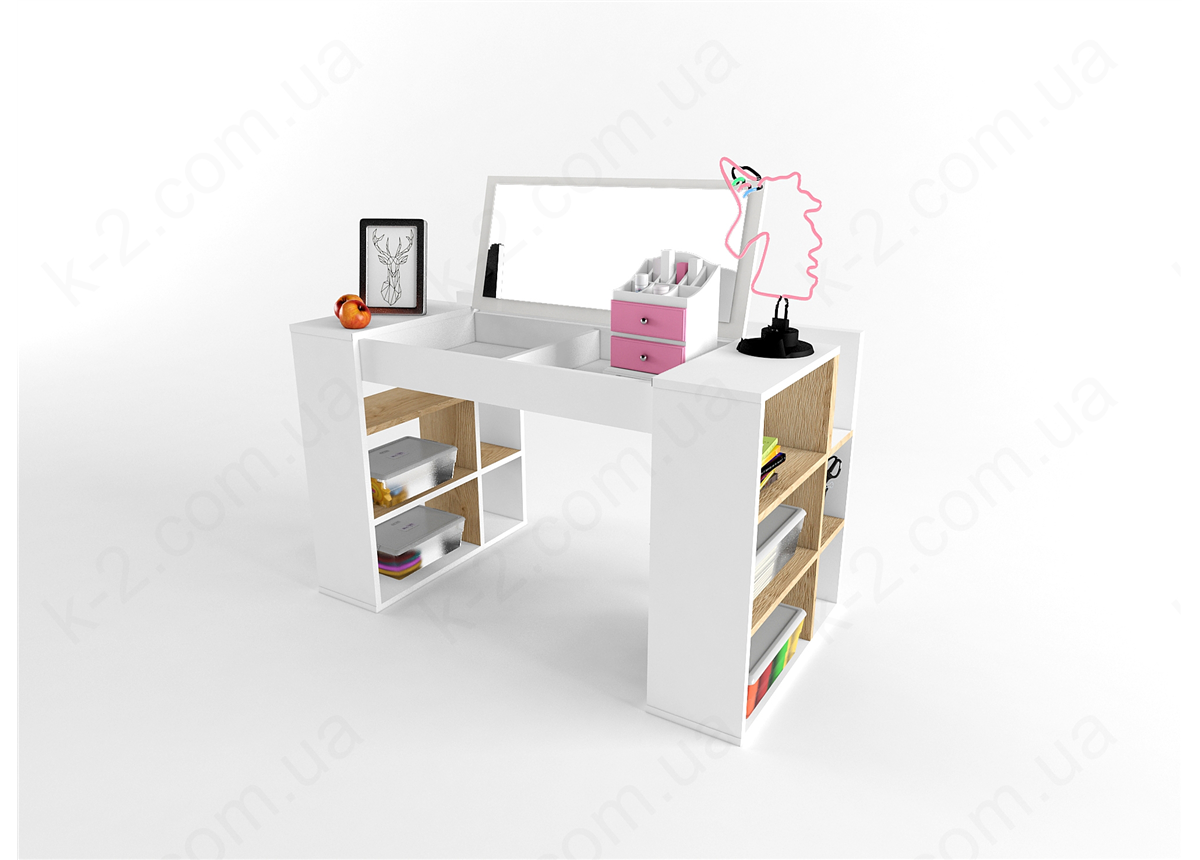 4 Стол 125 с полками и трюмо K-2 элит