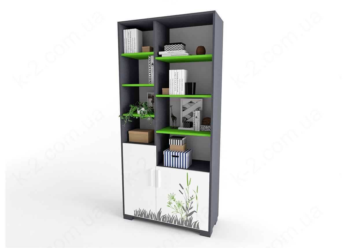 9 Стеллаж высокий 100 серия Forest К-2 стандарт