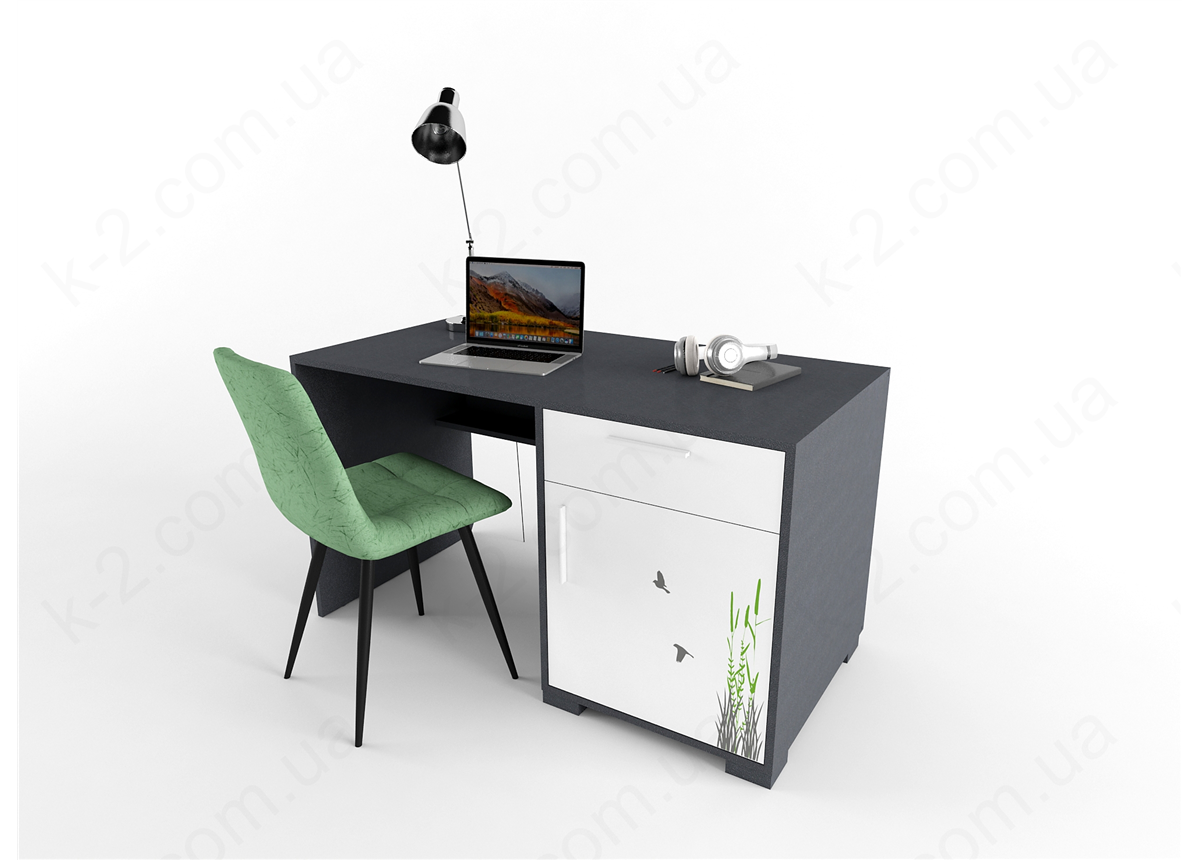 3 Стол с тумбой справа 135 серия Forest К-2 стандарт