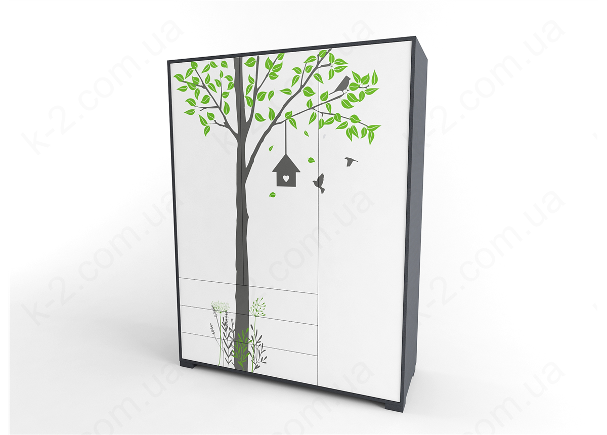 13 Шкаф трехдверный 150 серия Forest К-2 люкс