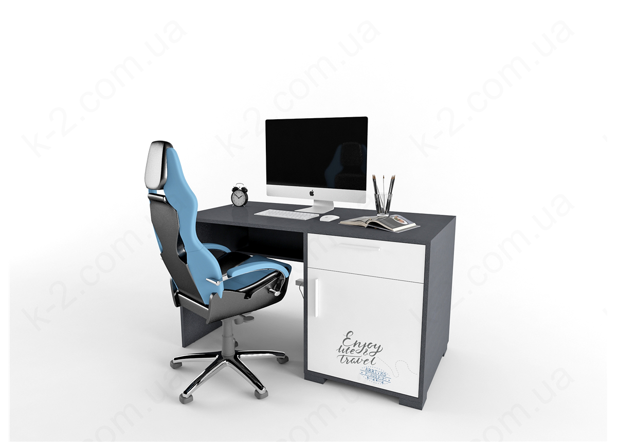 3 Стол с тумбой справа 135 серия Travel К-2 элит