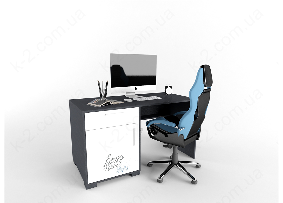 3 Стол с тумбой слева 135 серия Travel К-2 элит