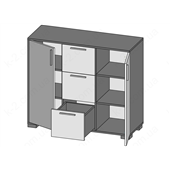 7 Комод 120 серия Urban К-2 стандарт