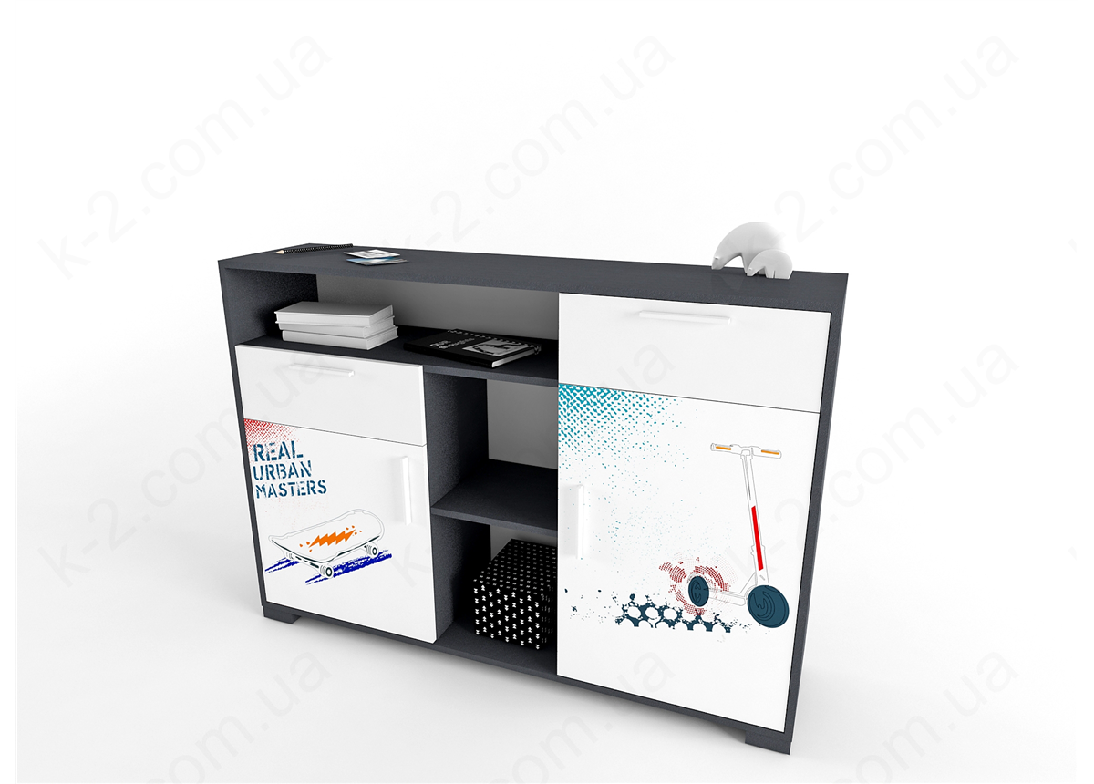 1 Стеллаж низкий 150 серия Urban К-2 стандарт