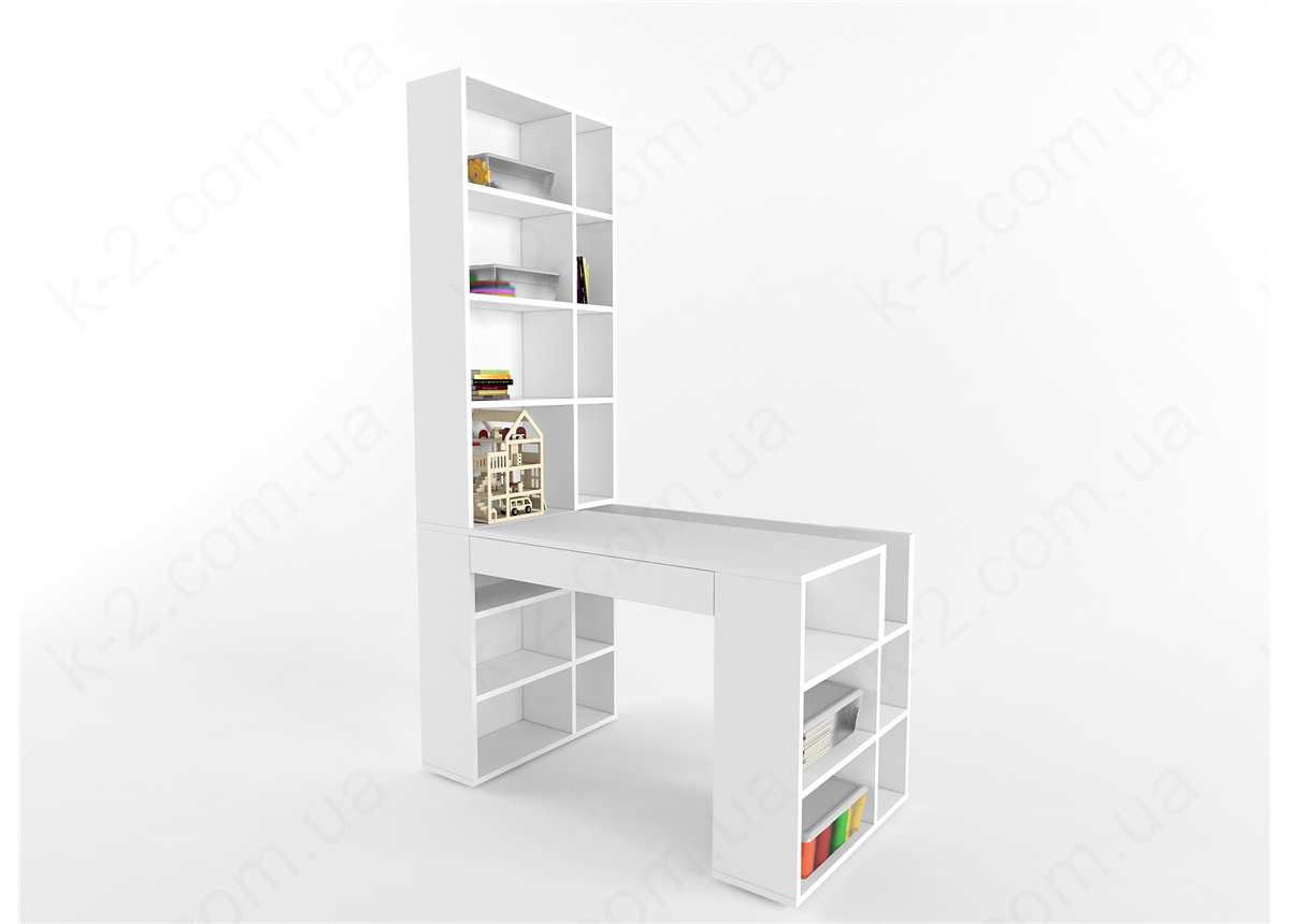 5 Стол-стеллаж 125 левый К-2 элит