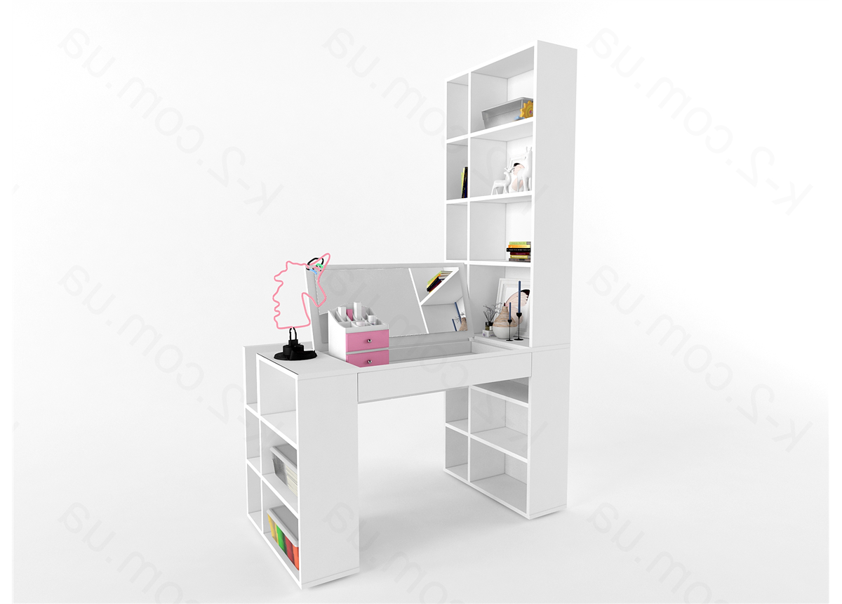 5 Стол-стеллаж с трюмо 125 правый К-2 люкс