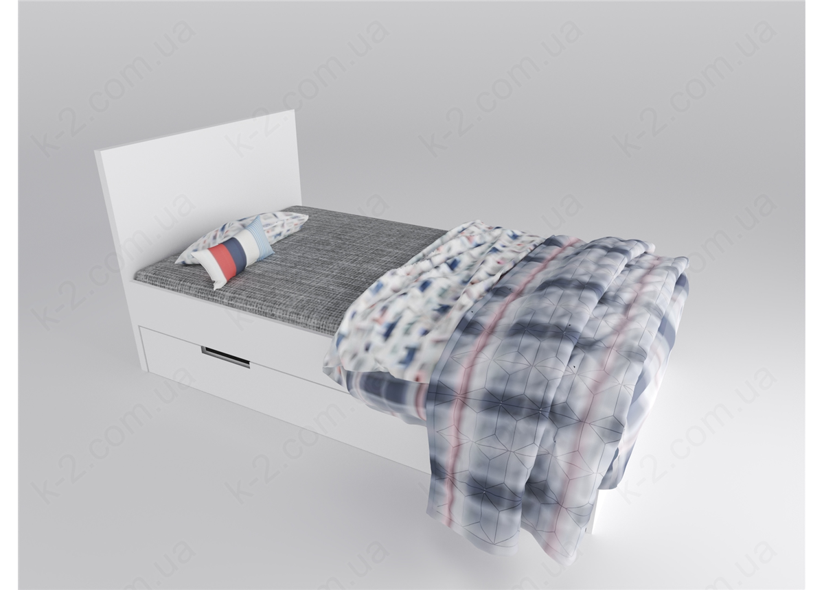 16 Кровать с твердым изголовьем 120х200 К-2 стандарт