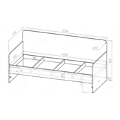 17 Кровать-диван 90х200 К-2 стандарт