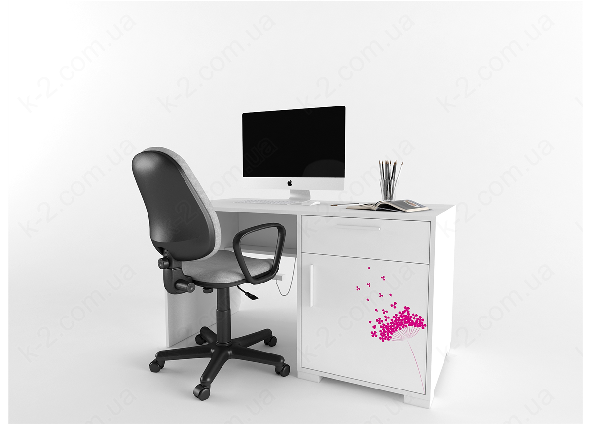 3 Стол с тумбой справа 135 серия Wind К-2 стандарт