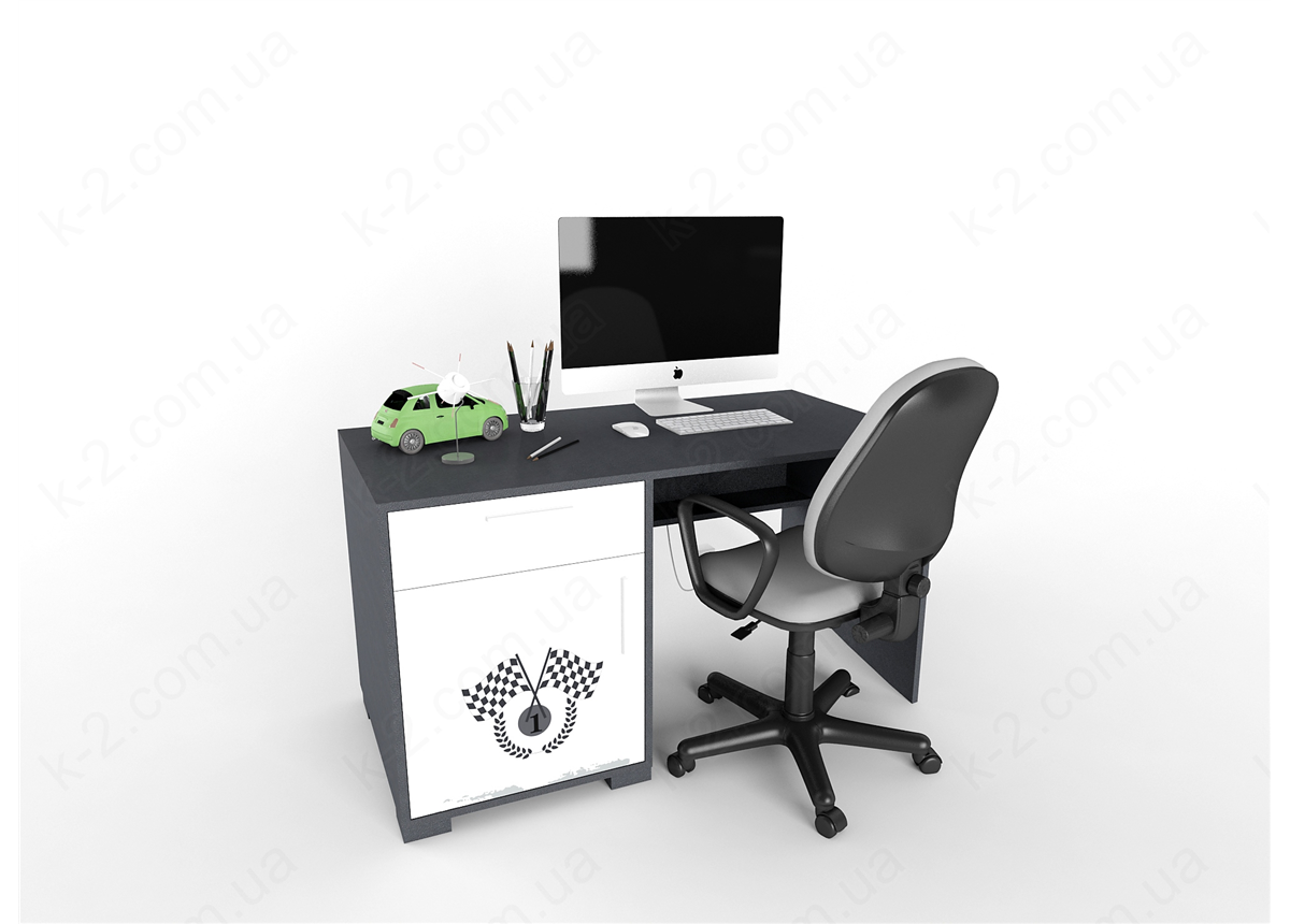 3 Стол с тумбой слева 135 серия Xracer К-2 стандарт