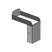 51 Кровать двухъярусная со ступеньками-комодом 90х190/200 серия Xracer К-2 стандарт