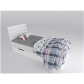 15 Кровать с мягким изголовьем 90х200 К-2 люкс