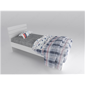 15 Кровать с мягким изголовьем 90х200 К-2 люкс