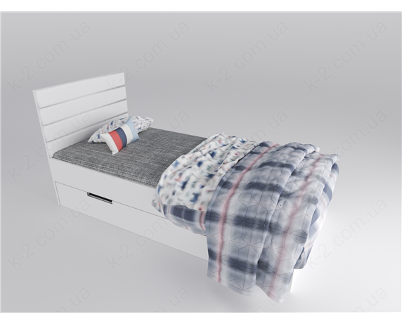 15 Кровать с мягким изголовьем 90х200 К-2 элит