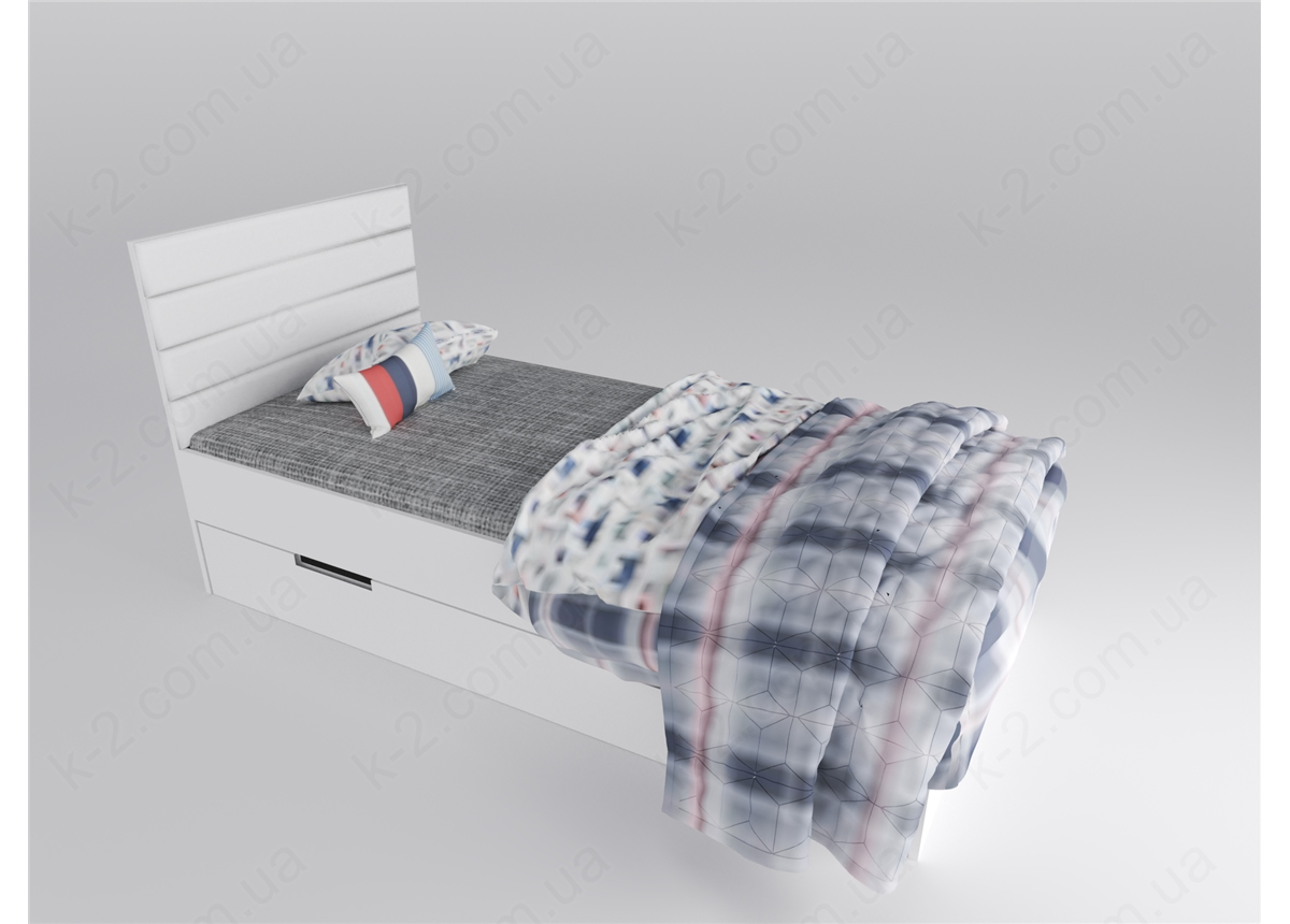 15 Кровать с мягким изголовьем 90х200 К-2 элит