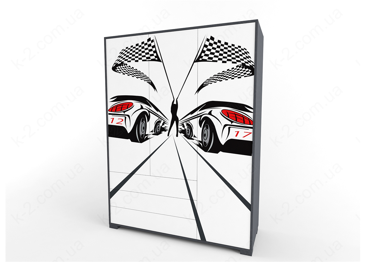 13 Шкаф трехдверный 150 серия Xracer К-2 люкс