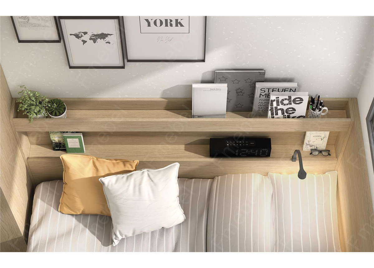 Стеллаж с нишей прикроватный (схема) Fmebel