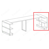 Стеллаж под стол 945 мм (схема) Fmebel люкс