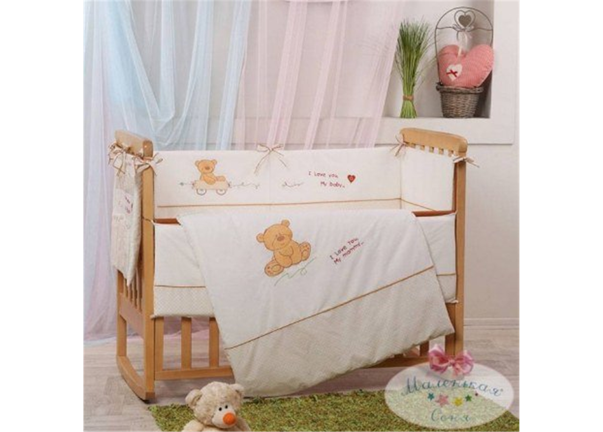 Распродажа Набор постельного белья Детские мечты (6 предметов) My mammy Маленькая Соня золотистый