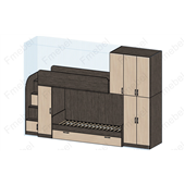 Двухъярусная кровать Филадельфия Fmebel 80x190