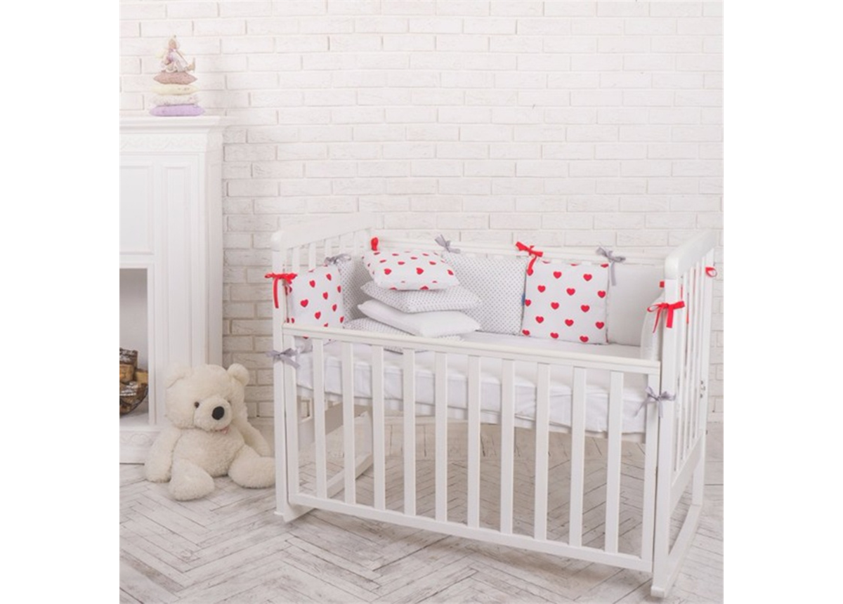 Распродажа Комплект Бейби дизайн красные сердечки (6 предметов) Маленькая Соня