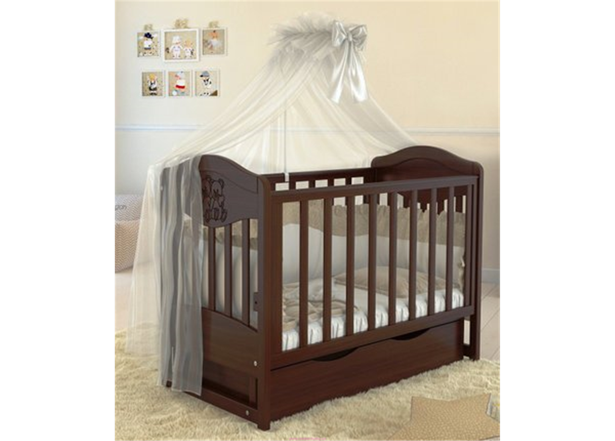 Распродажа Кроватка детская LUX2 два малыша Angelo 60x120