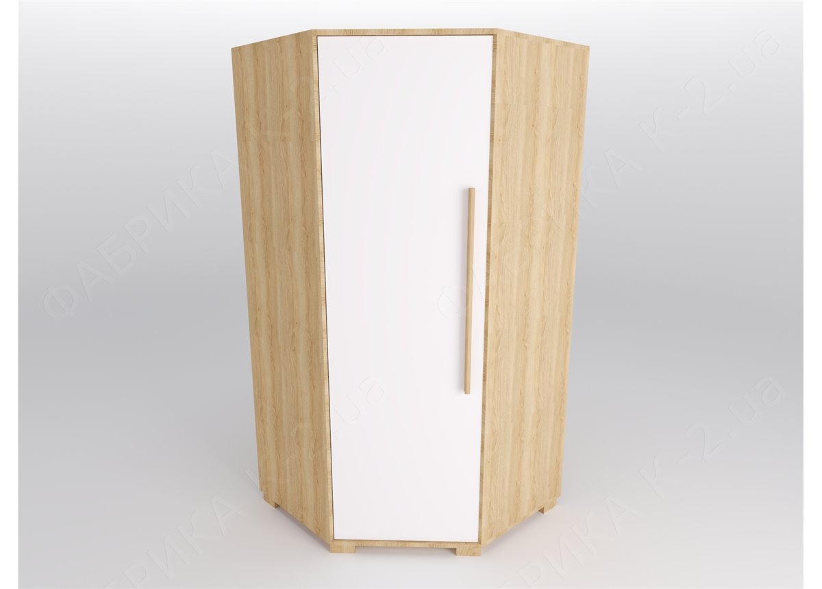 44 Шкаф угловой серия Nature White К-2 стандарт