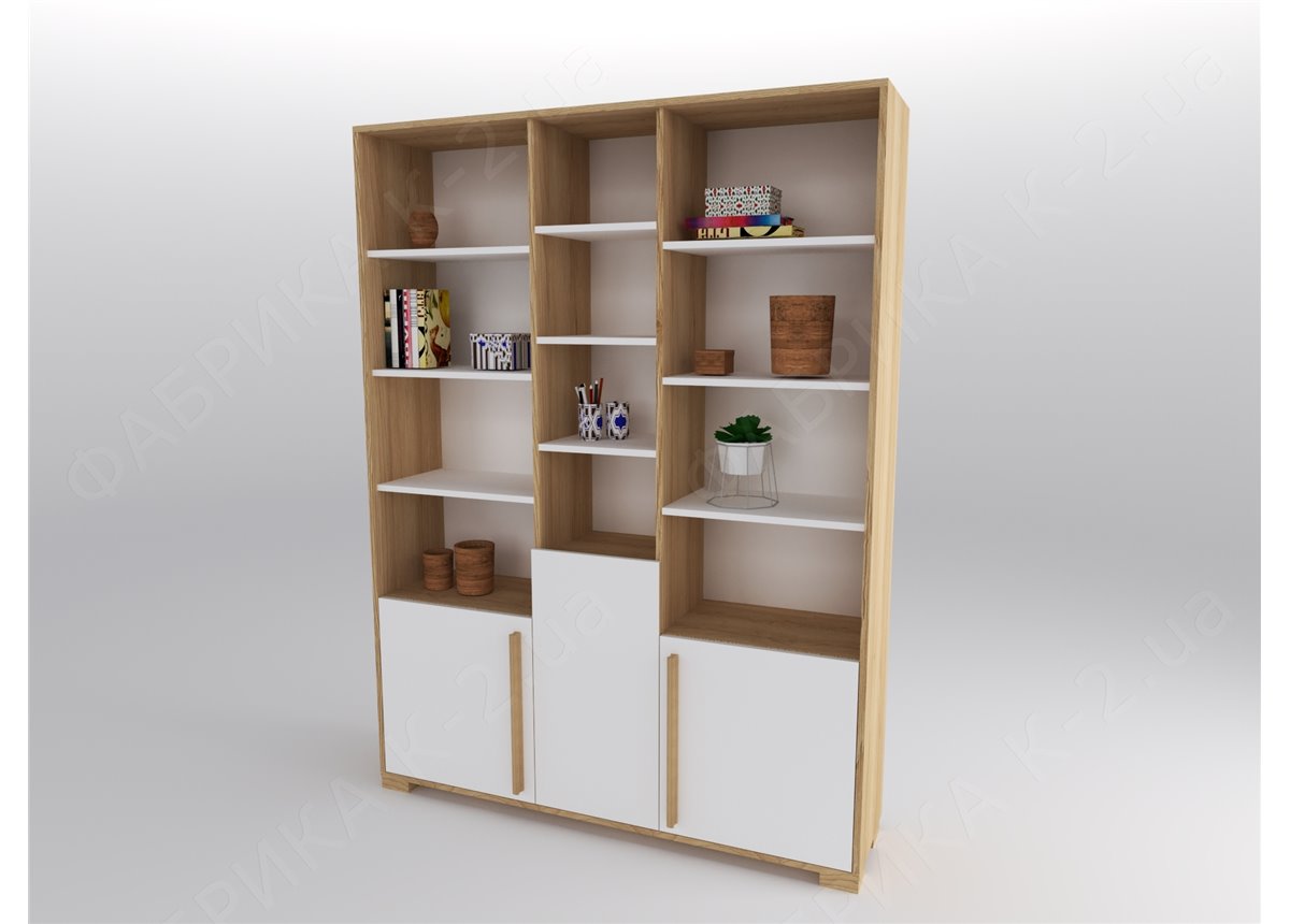 10 Стеллаж высокий 150 серия Nature White К-2 стандарт