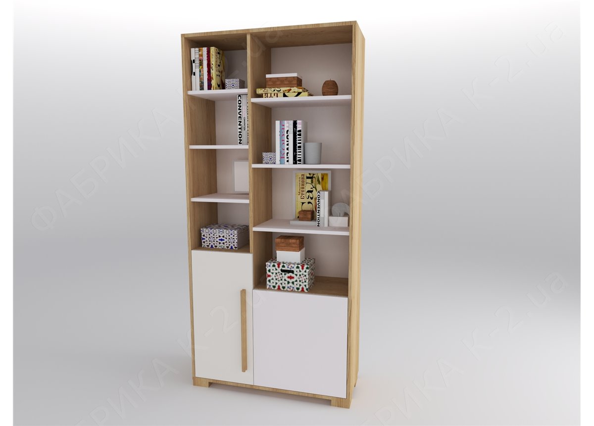 9 Стеллаж высокий 100 серия Nature White К-2 стандарт