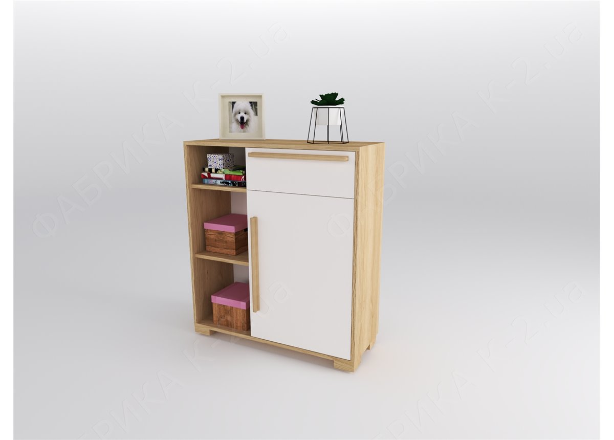 2 Стеллаж низкий 100 серия Nature White К-2 стандарт