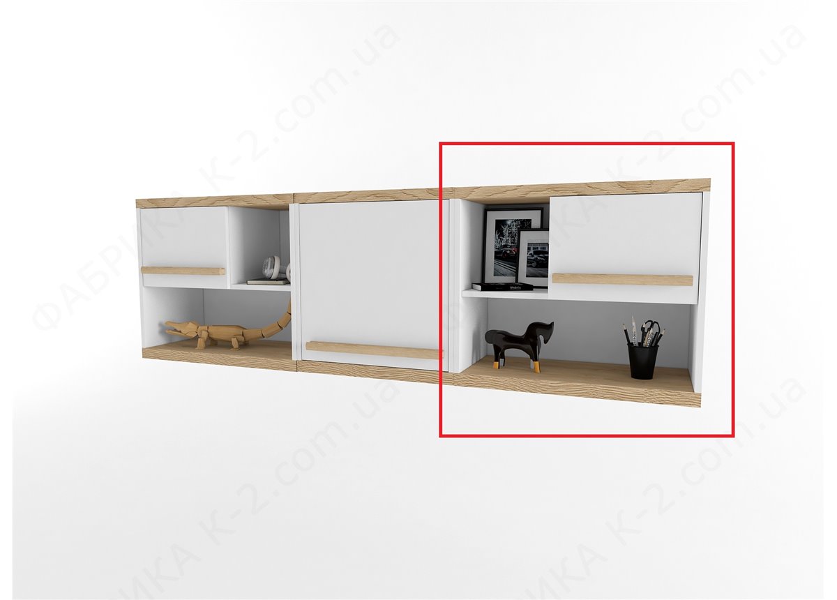 19 Полка правая серия Nature White К-2 стандарт