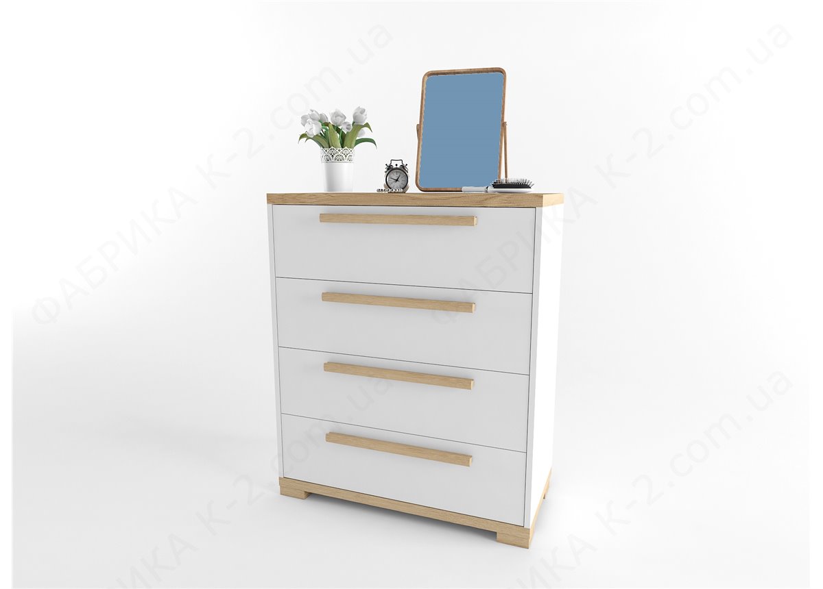 6 Комод 90 серия Nature White К-2 стандарт