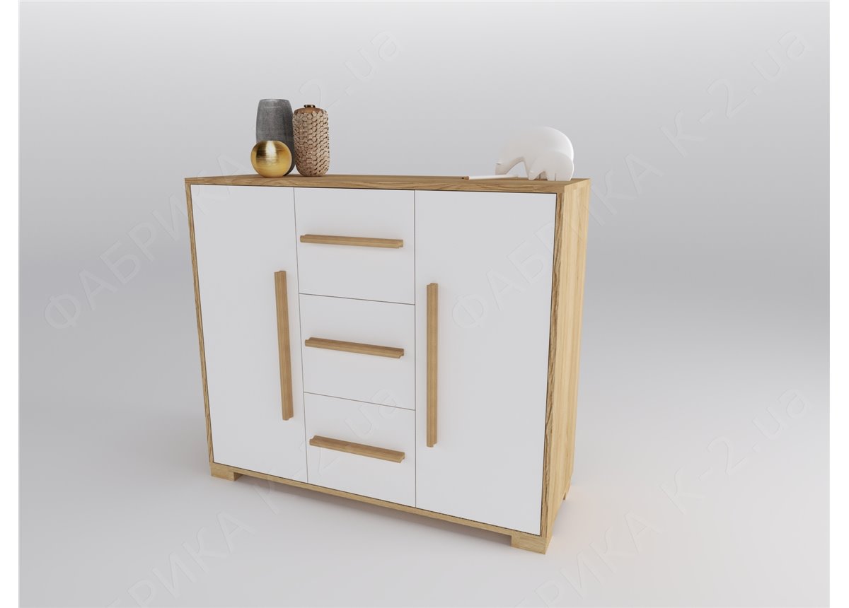 7 Комод 120 серия Nature White К-2 стандарт