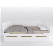 Кровать-диванчик с доп.спальным местом 80/160х200 серия Nature White К-2
