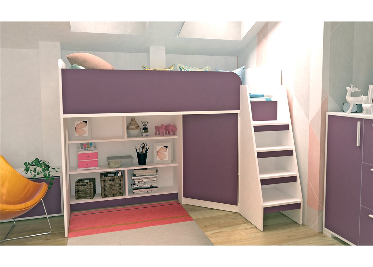 Кровать-чердак Валенсия-2 Fmebel