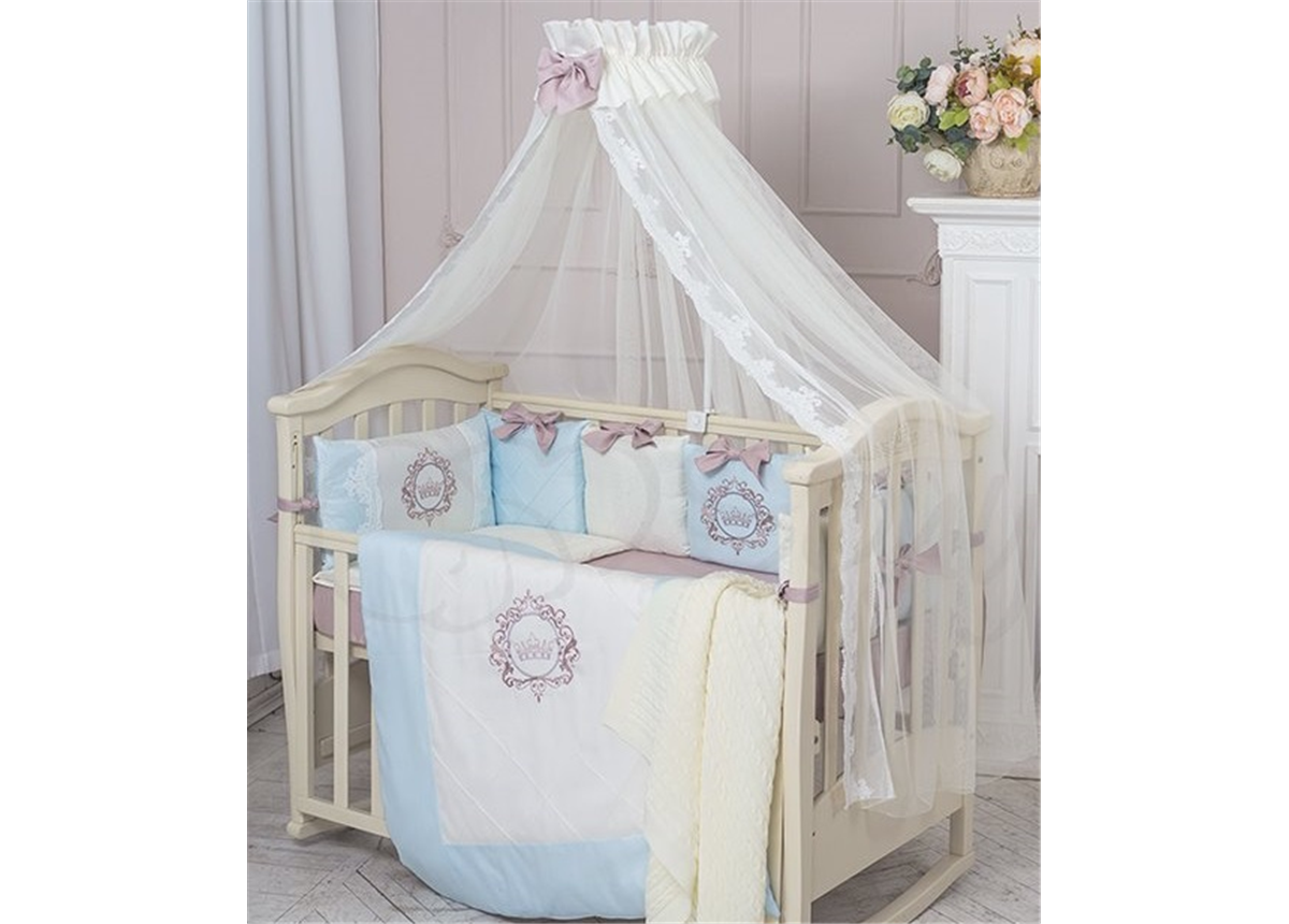 Распродажа Комплект Elegance голубой (7 предметов) Маленькая Соня