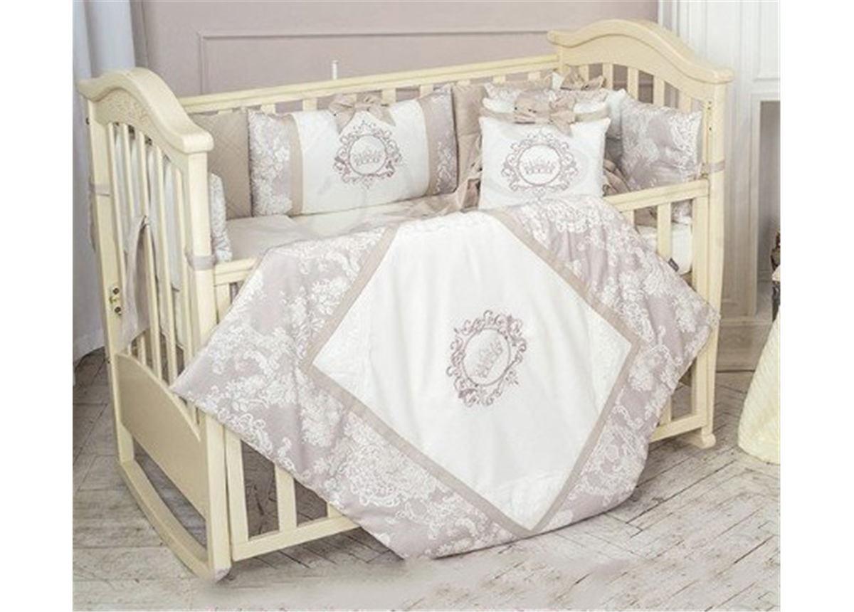 Распродажа Комплект Fiori серый (7 предметов) Маленькая Соня