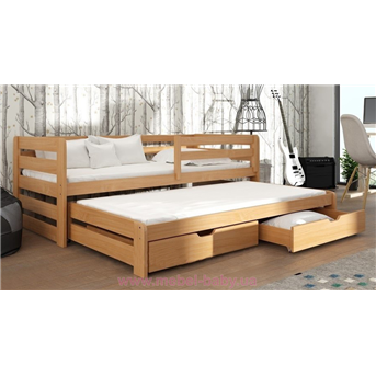 Распродажа Кровать-диванчик с дополнительным спальным местом Летти Мистер Мебл 90x200 бук