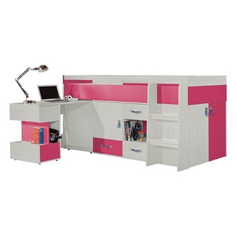 Кровать-чердак со столом Юта Fmebel 80х190
