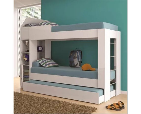 Двухъярусная кровать с дополнительным спальным местом Рочестер Fmebel 80x190