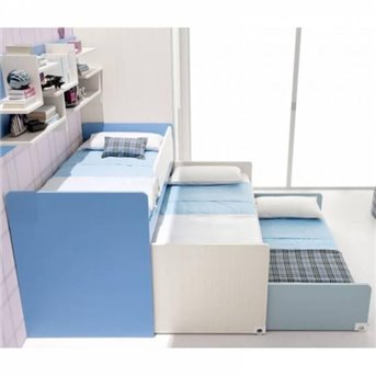 Двухъярусная кровать с дополнительным спальным местом Стокгольм Fmebel