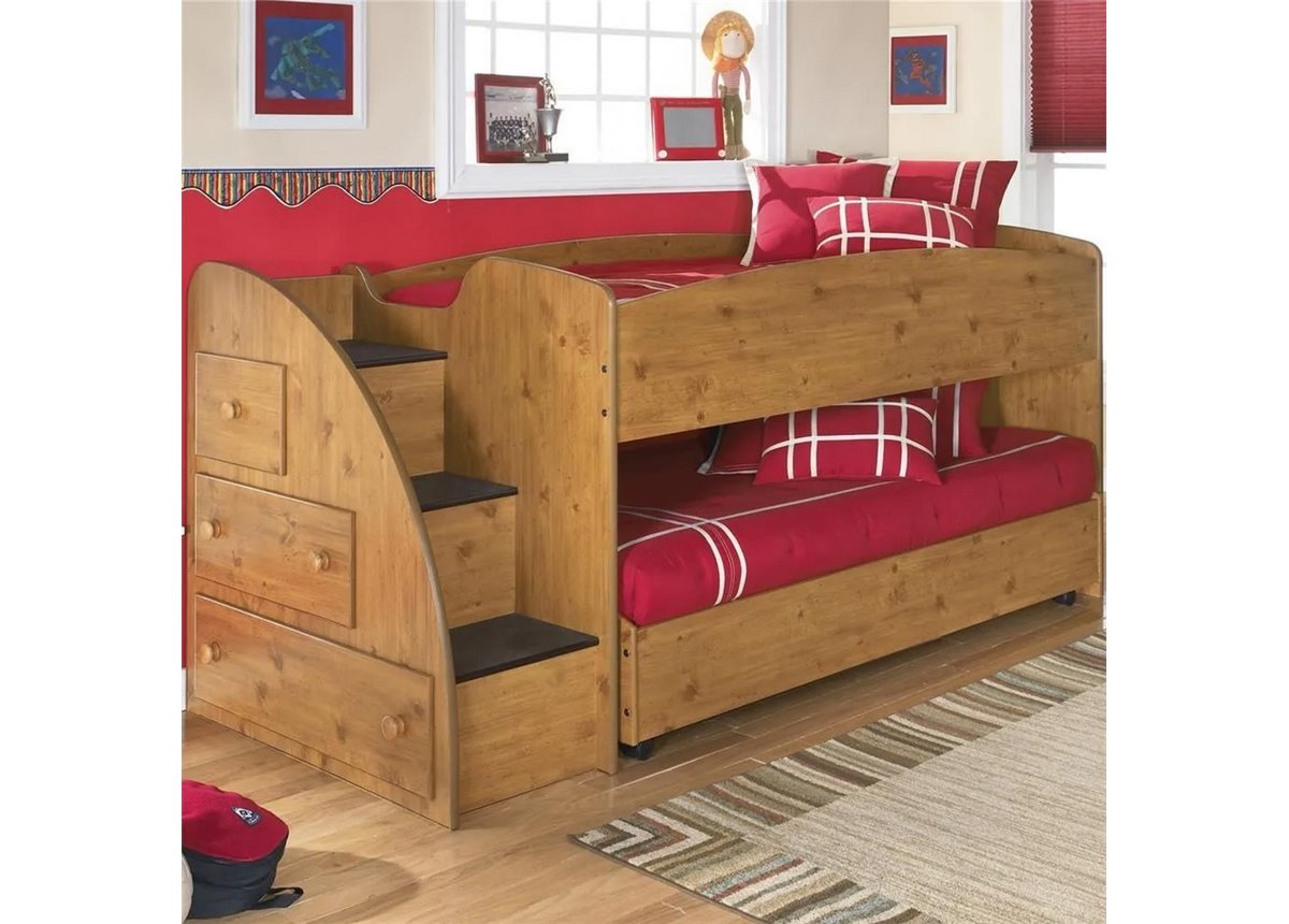 Двухъярусная кровать низкая Пасадена Fmebel