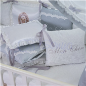 Распродажа Набор постельного белья Mon Cheri (6 предметов) серый