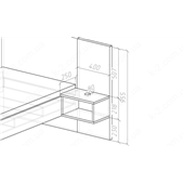 Распродажа 23 Ночной столик к кровати К-2 элит