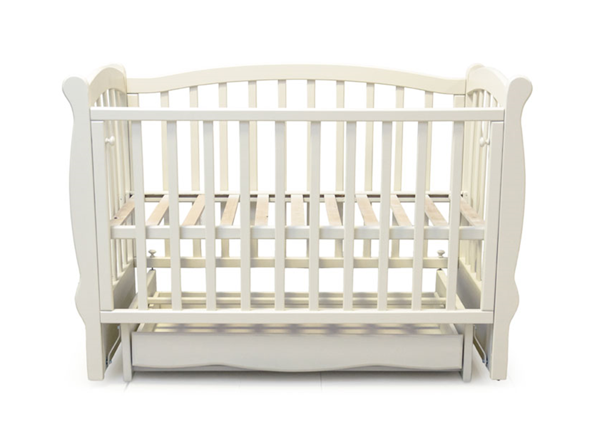 Распродажа Кроватка с маятниковым механизмом Каприз Колисани 60х120 белый