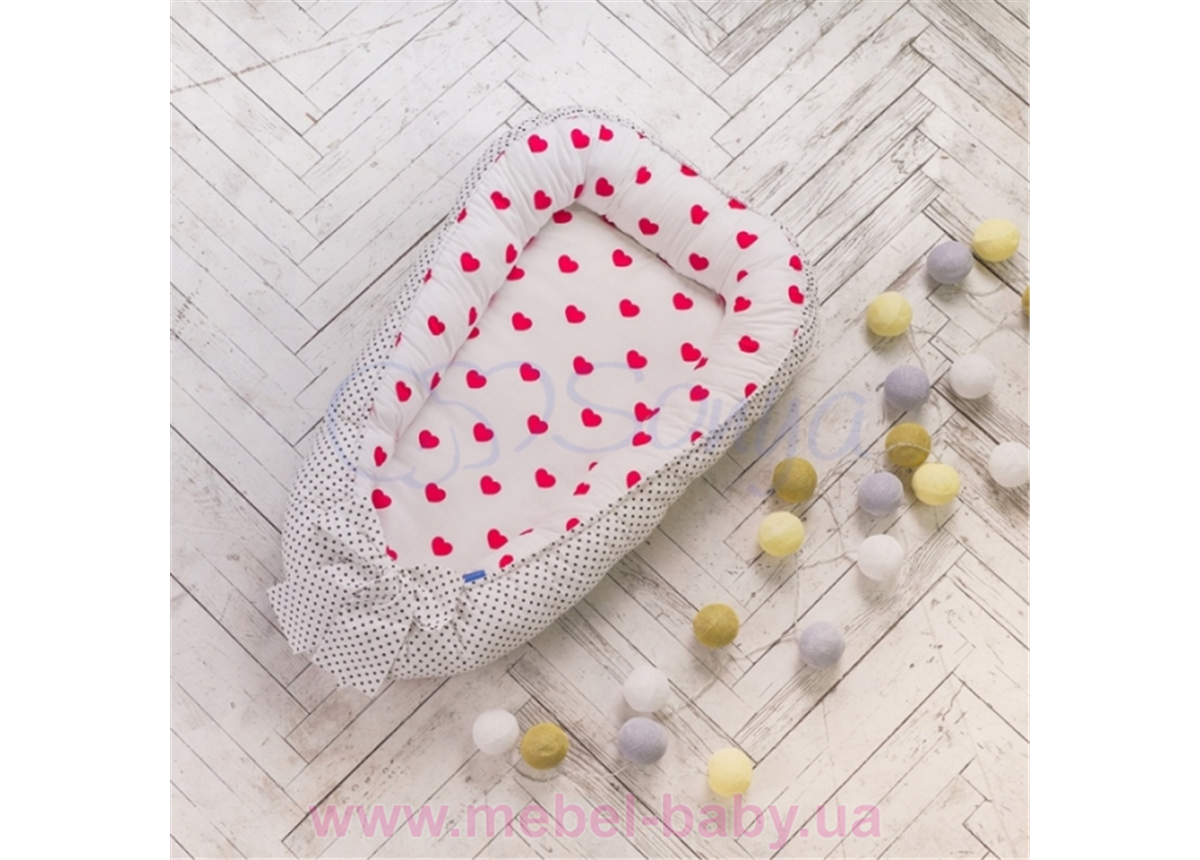 Распродажа Кокон Baby Design Сердца красные Маленькая Соня