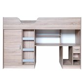 Кровать-чердак со столом Роттердам Fmebel