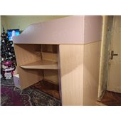 Кровать-чердак со столом Мидленд Fmebel 80x190